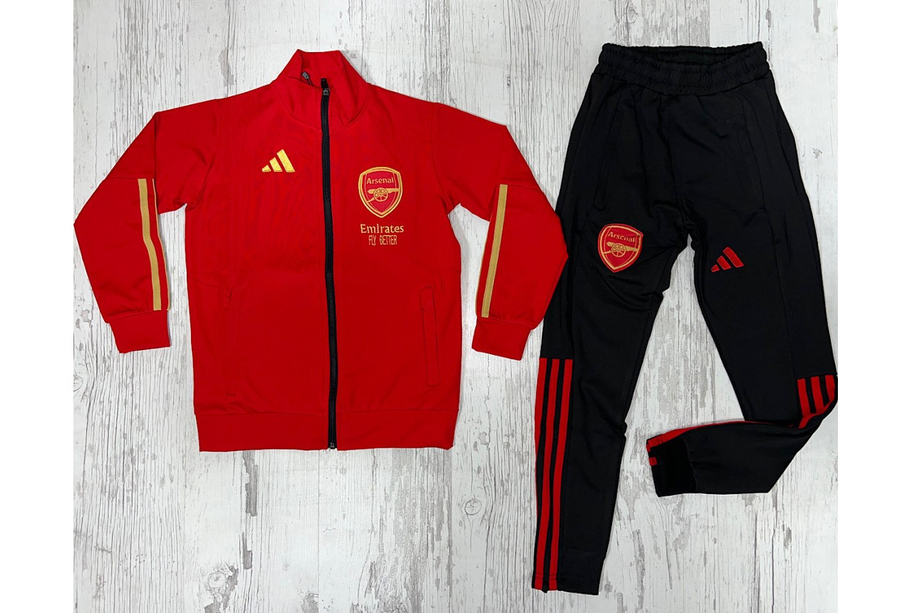 Детски футболен екип Arsenal червено черно 8151